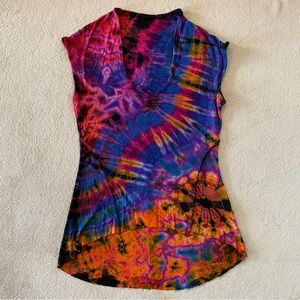 Tie Dye High Low Tee